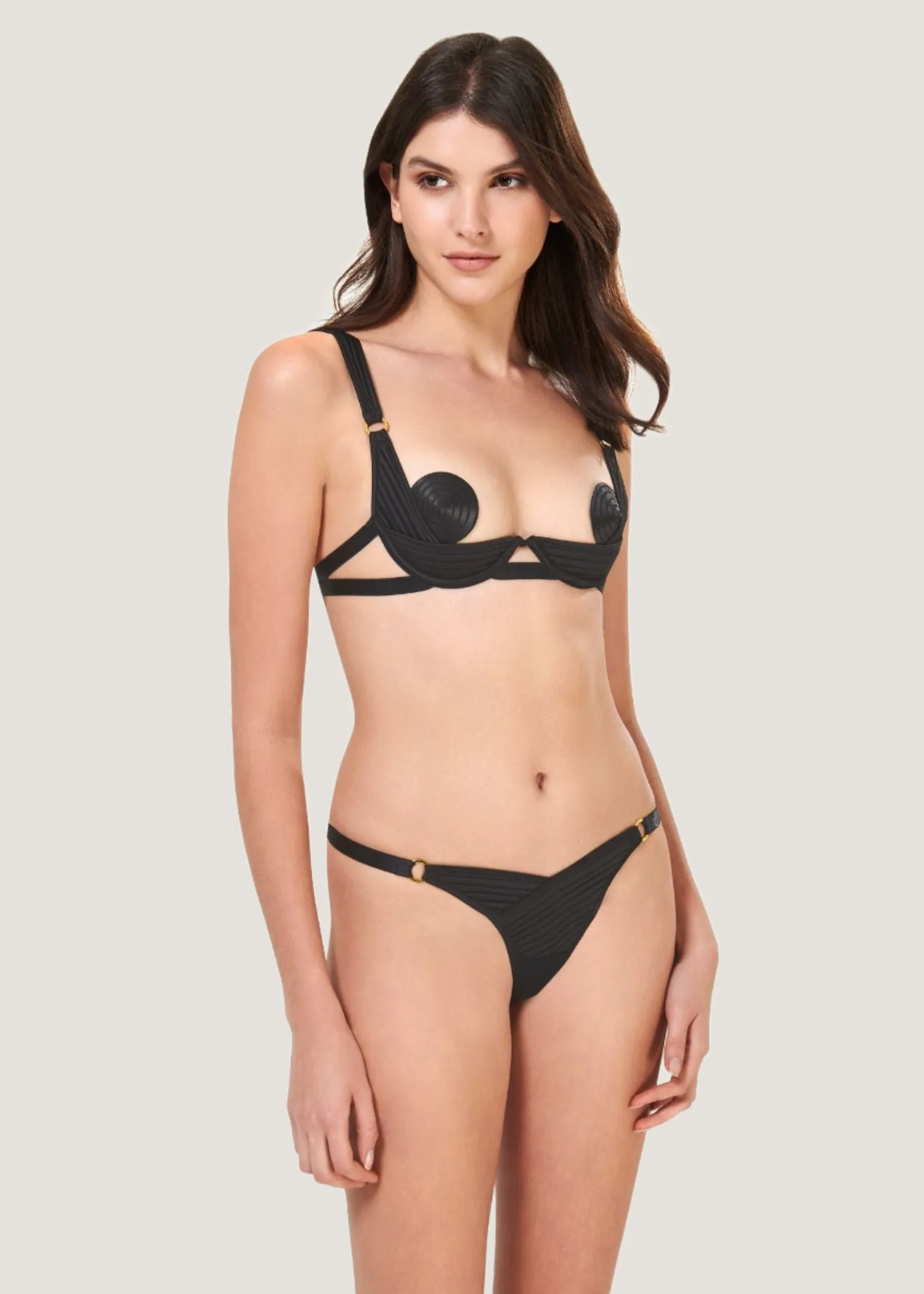 Allegra Ouvert Panty (Black)