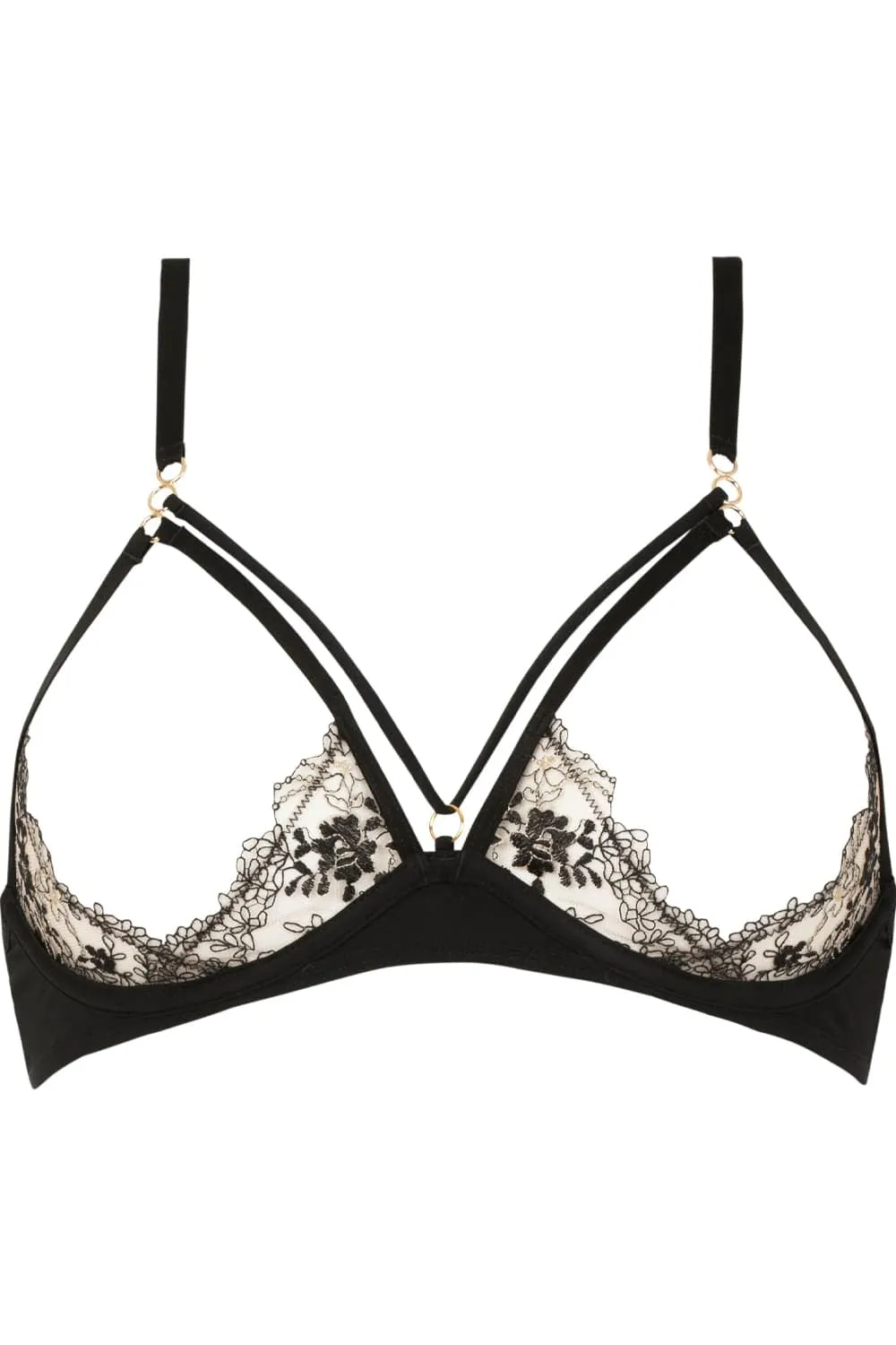 Après Minuit Open Underwired Bra Black