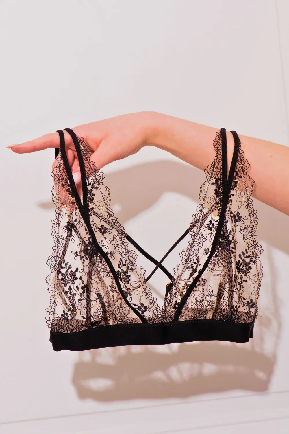 Après Minuit Triangle Bra Black