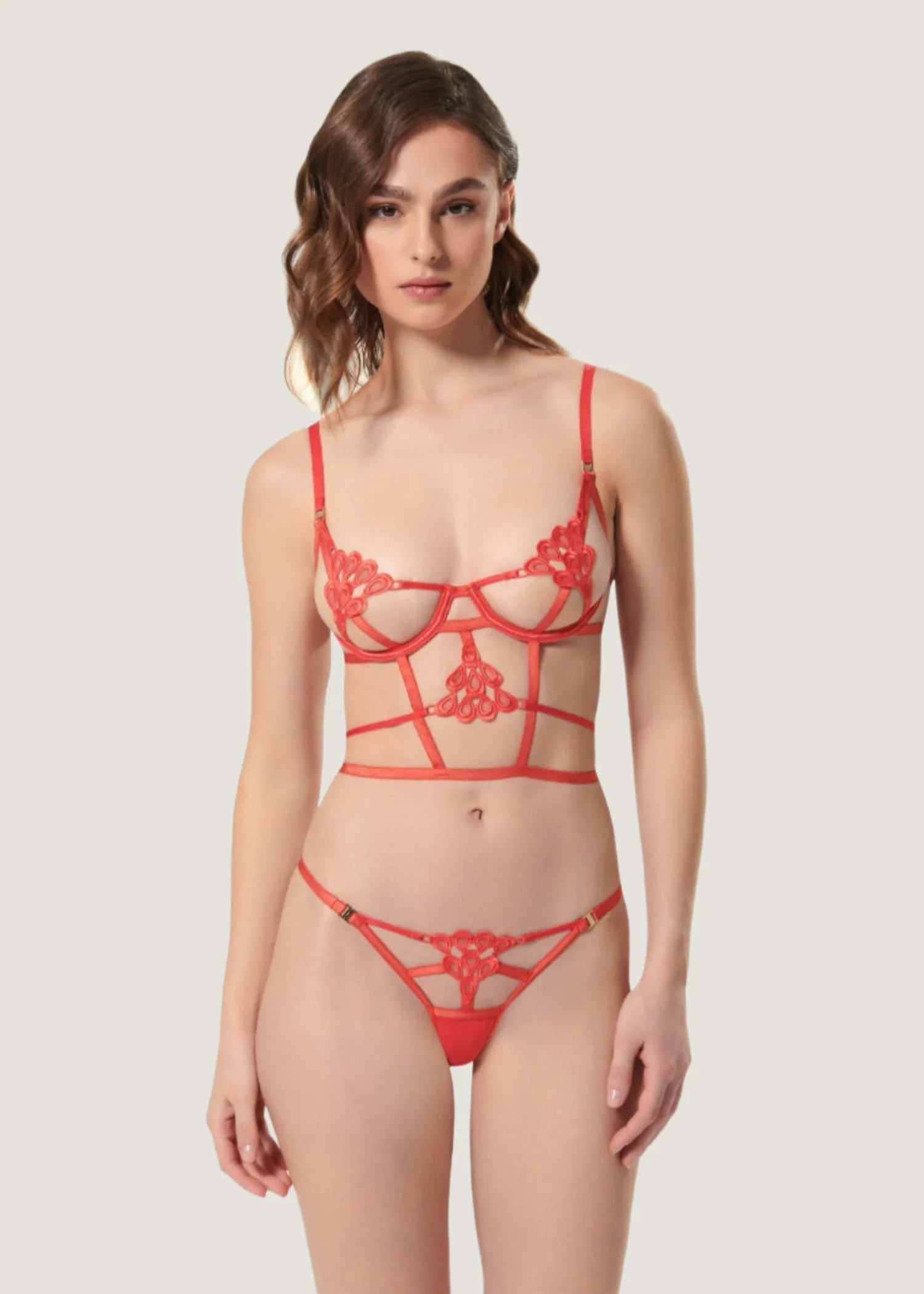 Aria Wired Bra (Cayenne Red)
