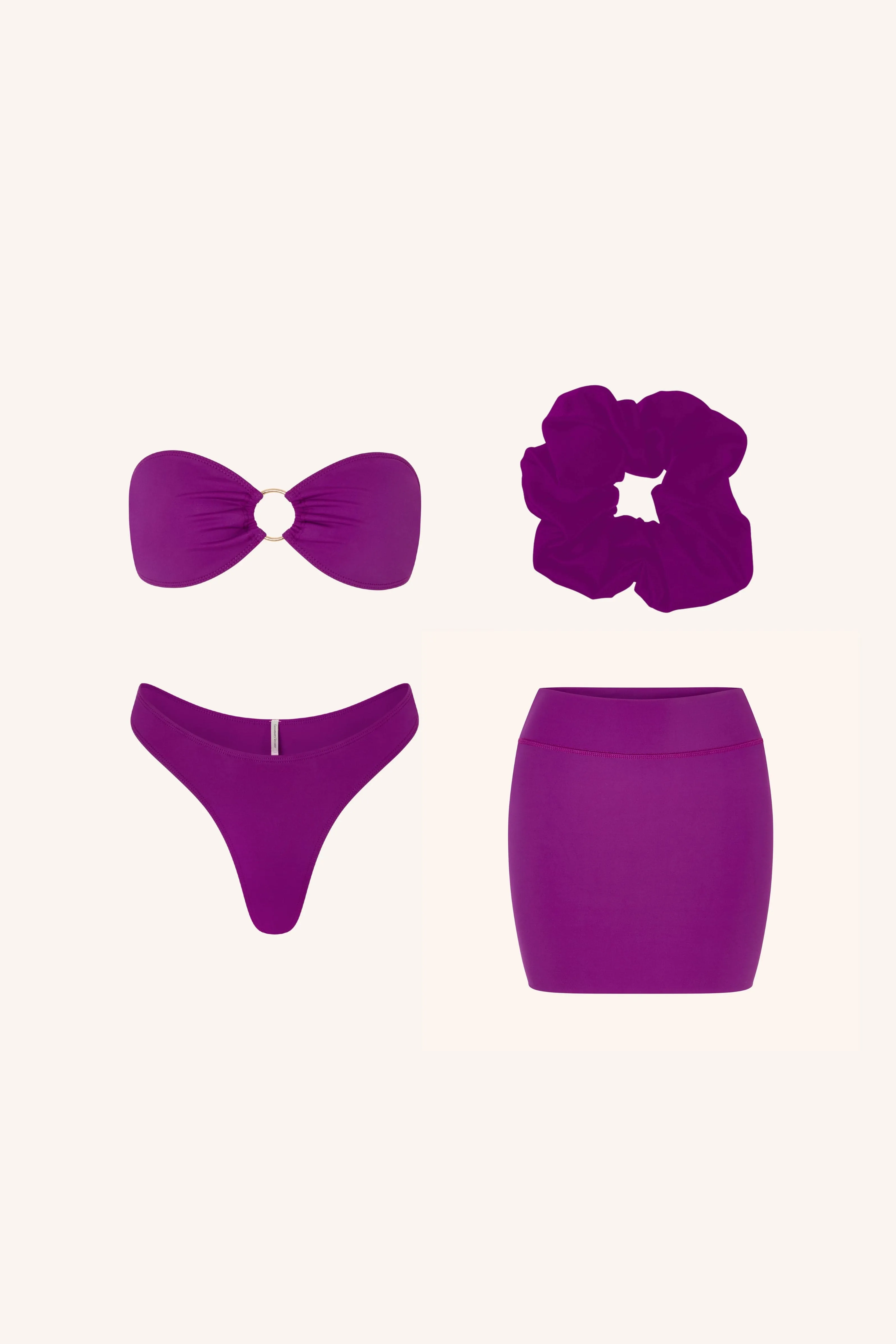 Bandeau Bikini   Skirt