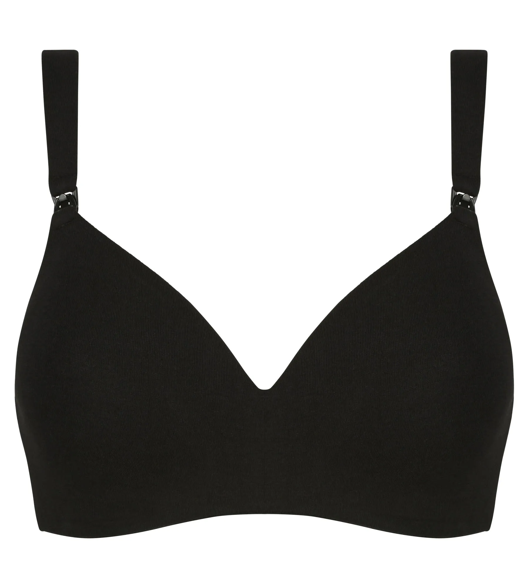 Black cotton jersey nursing bra Dim Maternity