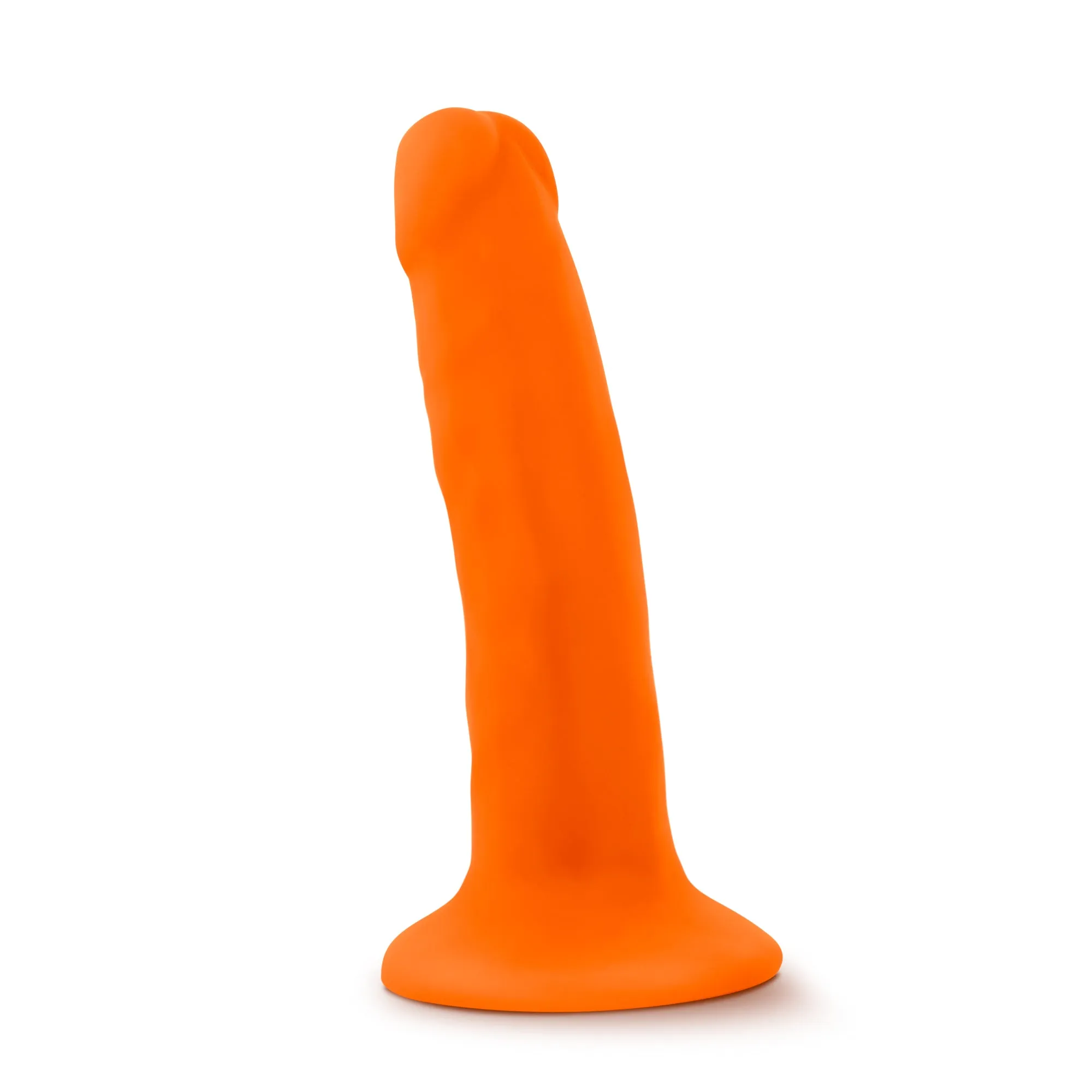 Blush Neo 6'' Dual Density Cock Realistic Dildo Suction Cup Dong Sex Toy Orange