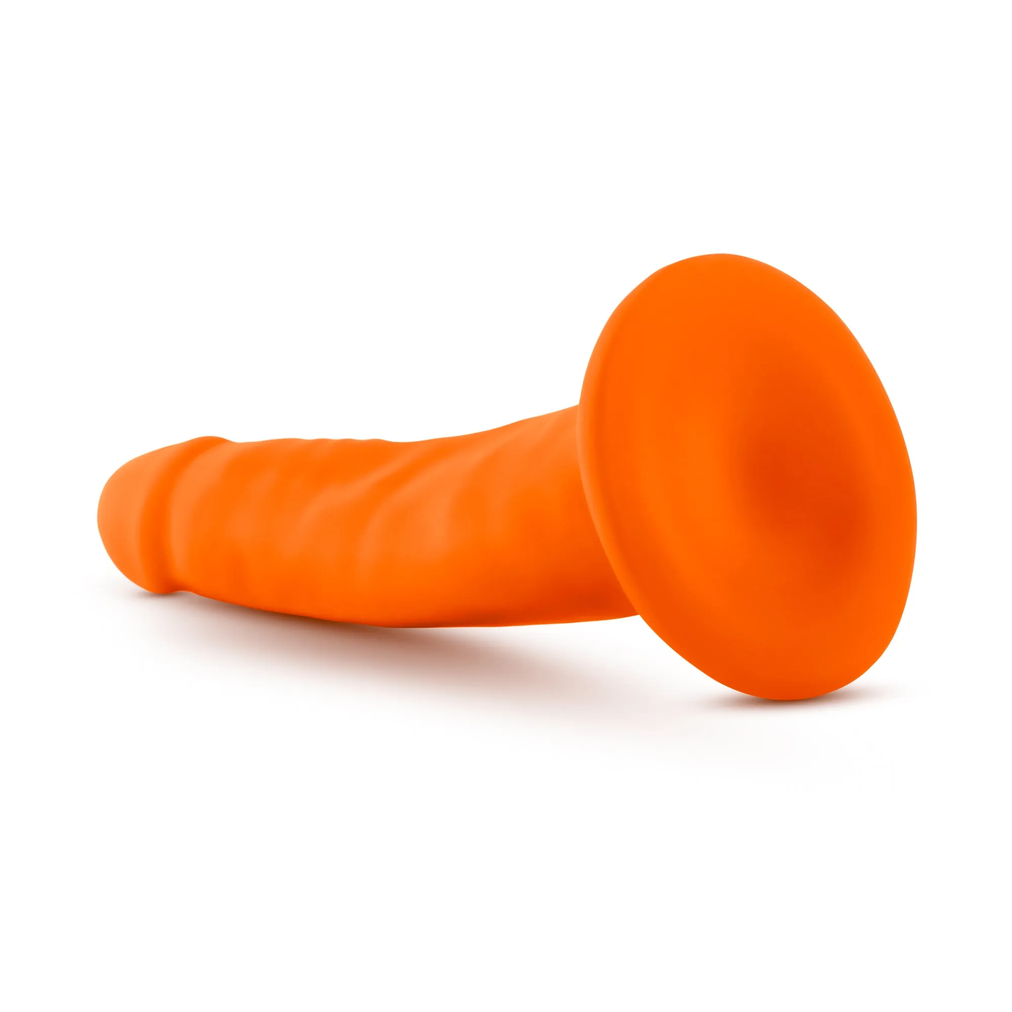 Blush Neo 6'' Dual Density Cock Realistic Dildo Suction Cup Dong Sex Toy Orange