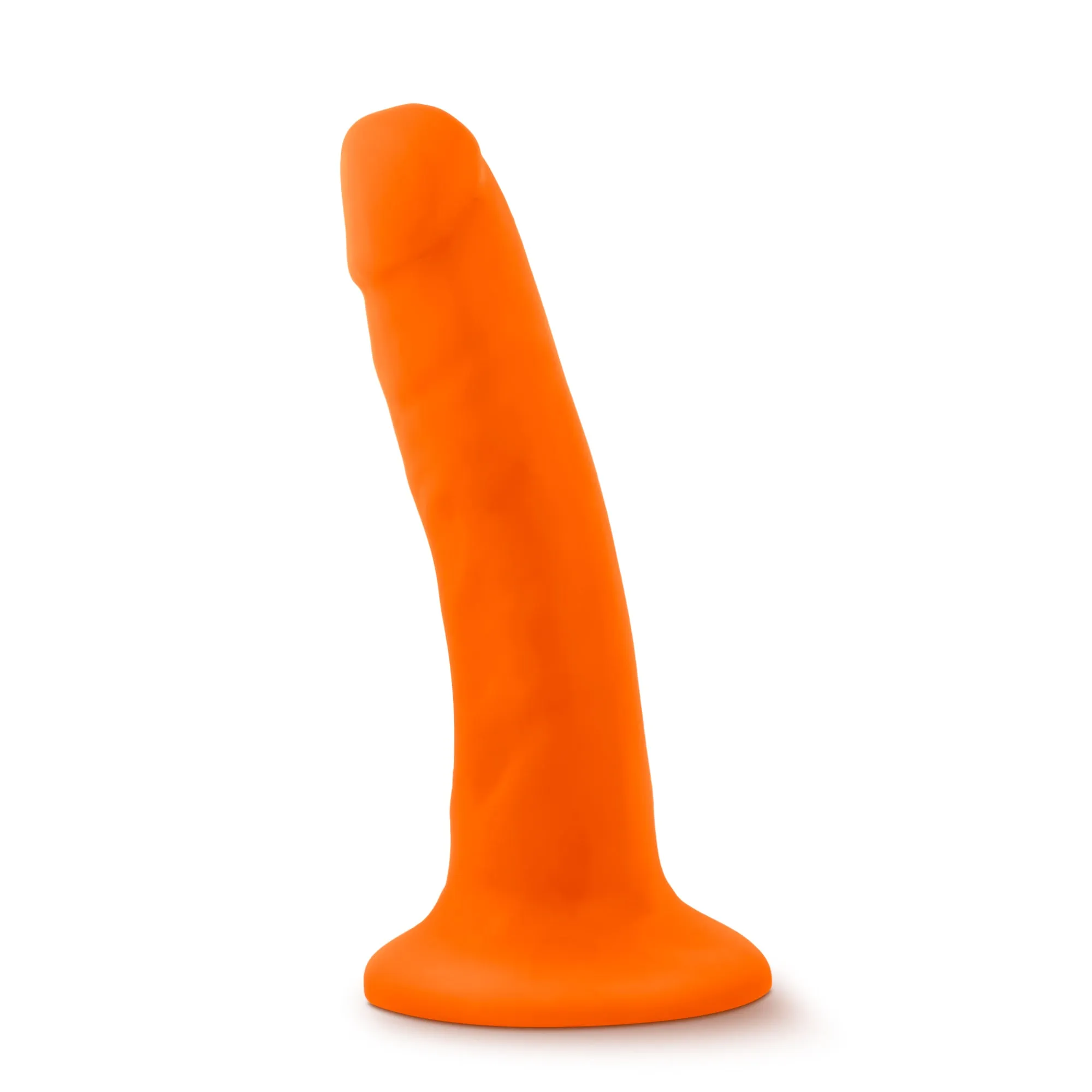 Blush Neo 6'' Dual Density Cock Realistic Dildo Suction Cup Dong Sex Toy Orange