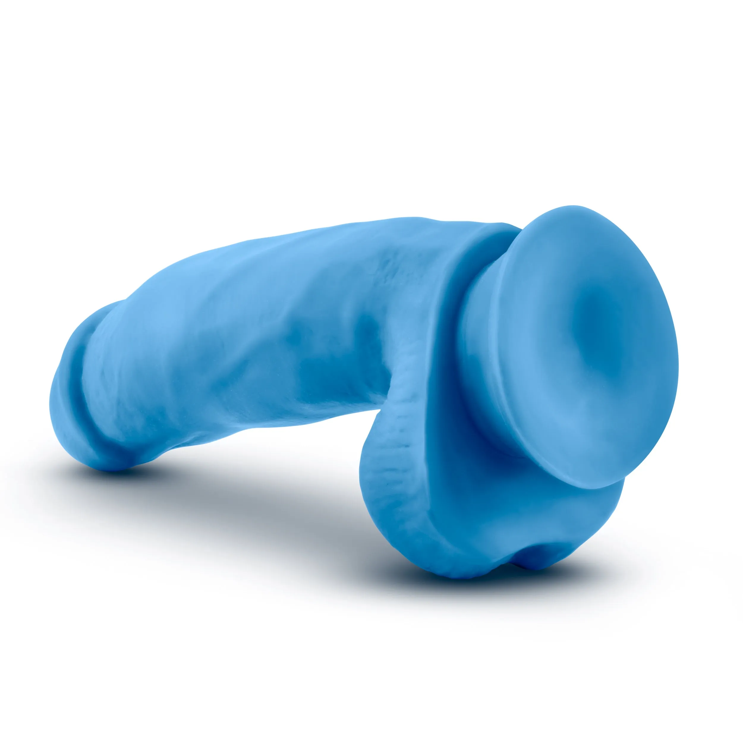 Blush Neo Elite 7 Silicone Dual Density Cock Balls Dildo Neon Dong Sex Toy