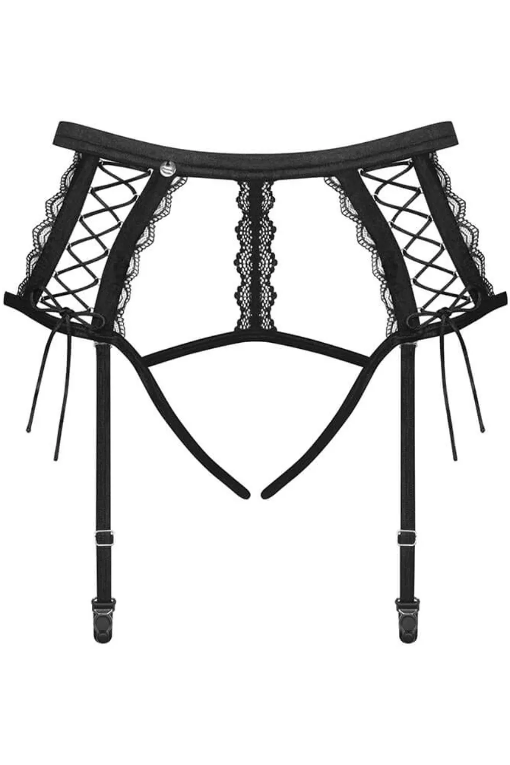 Bravelle Crotchless Suspender Thong. Size L-XL (UK 12-14)