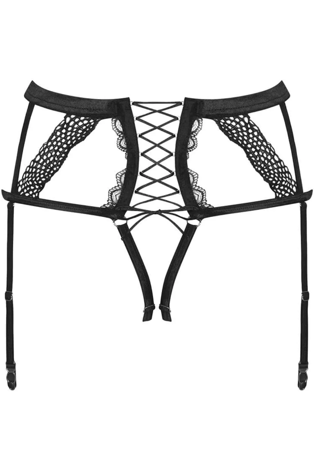 Bravelle Crotchless Suspender Thong. Size L-XL (UK 12-14)