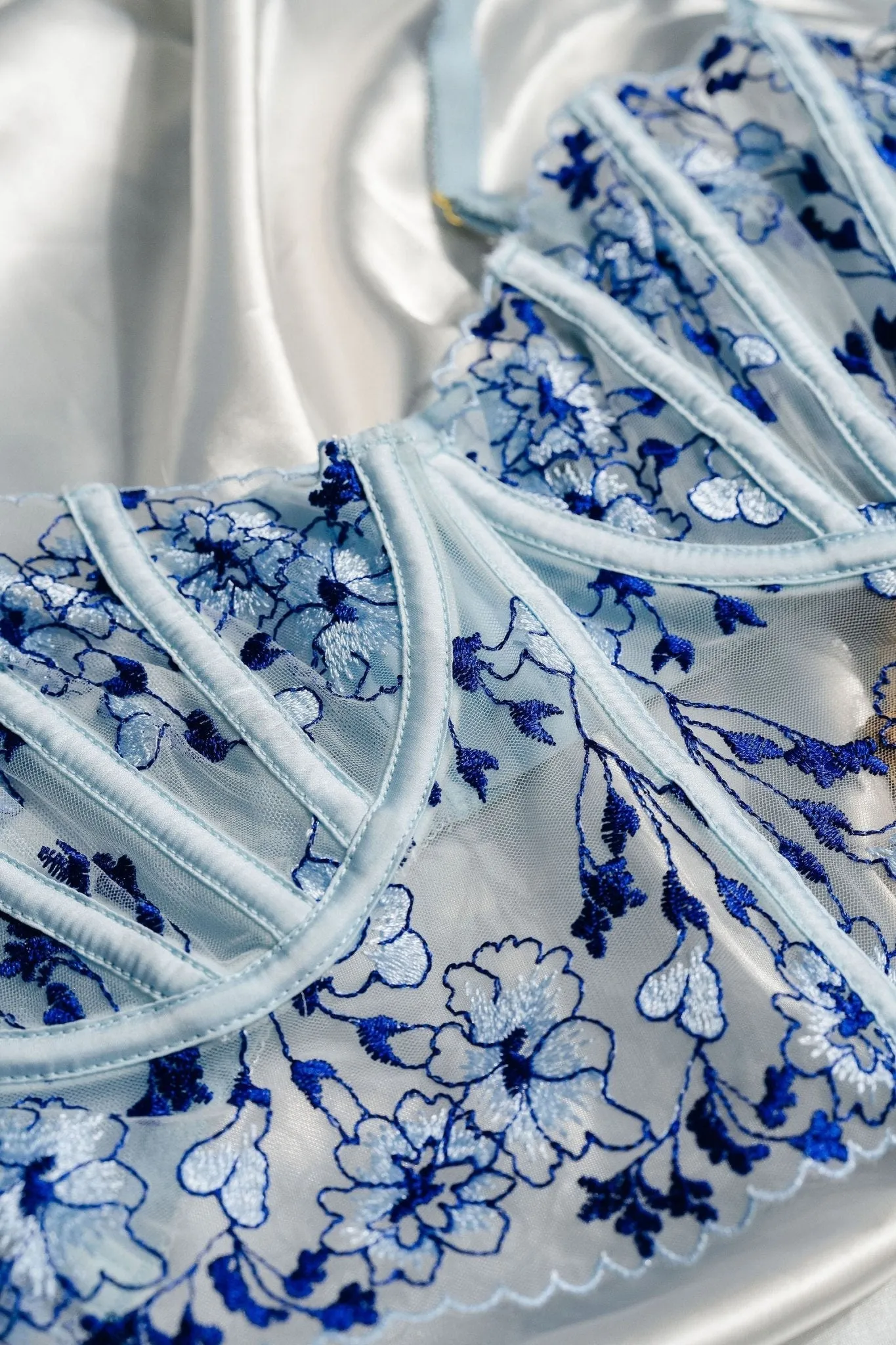 Bridal Bundle: Embroidered Underwire Bustier Set