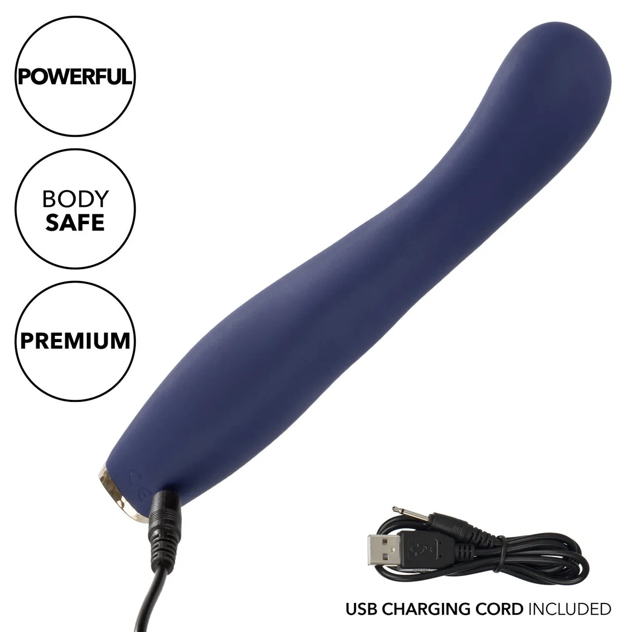 Calexotics Chic Peony Curved G-Spot Powerful Vibrator Silicone USB Purple
