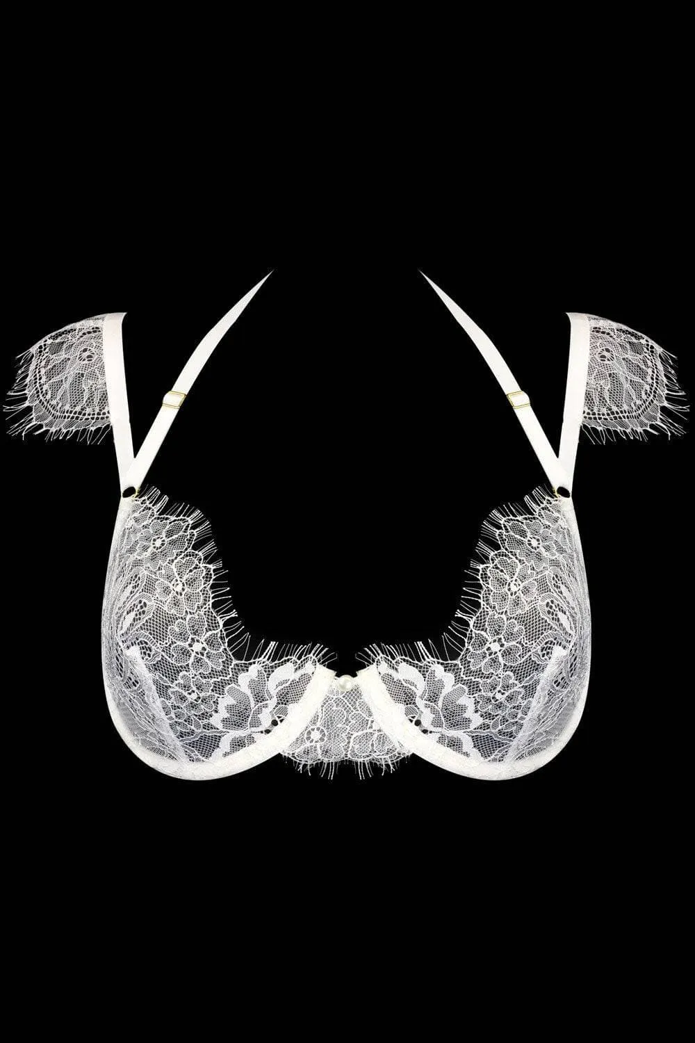 Chantilly Vanille Shoulder Lace Bra. Size M (UK 32D-34C)