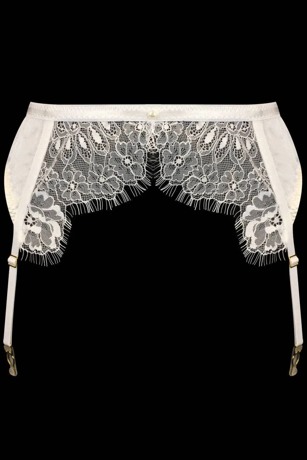 Chantilly Vanille Suspender Belt. Size S (UK 8)