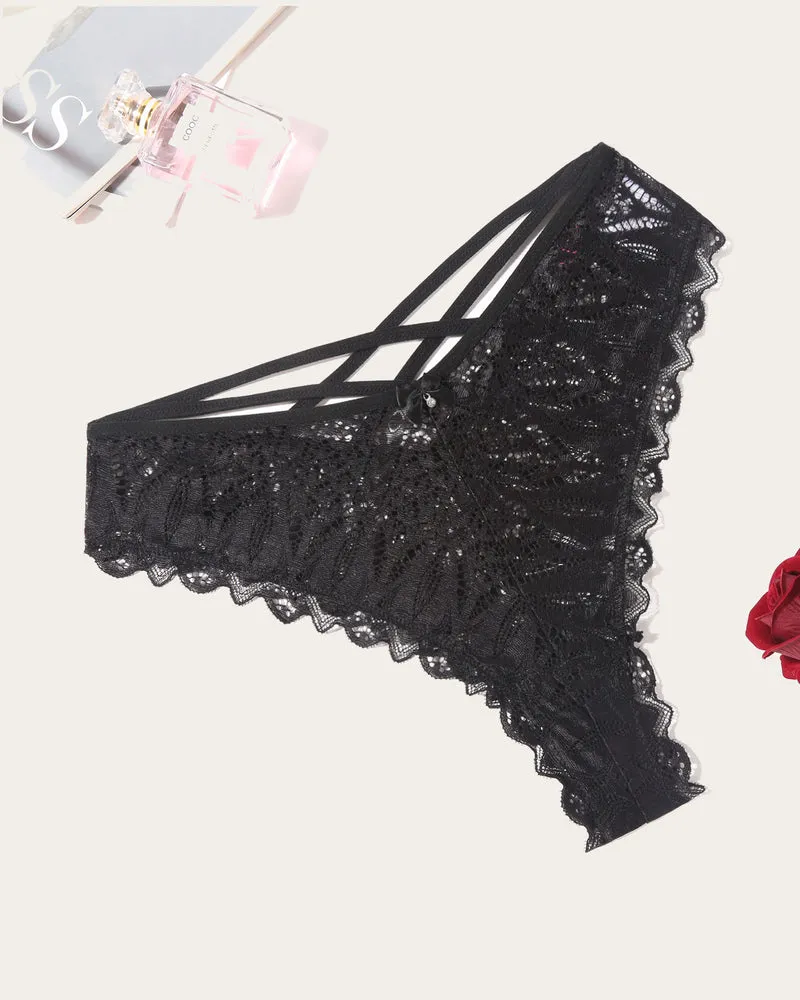 Cheeky Lace Criss Cross Panties