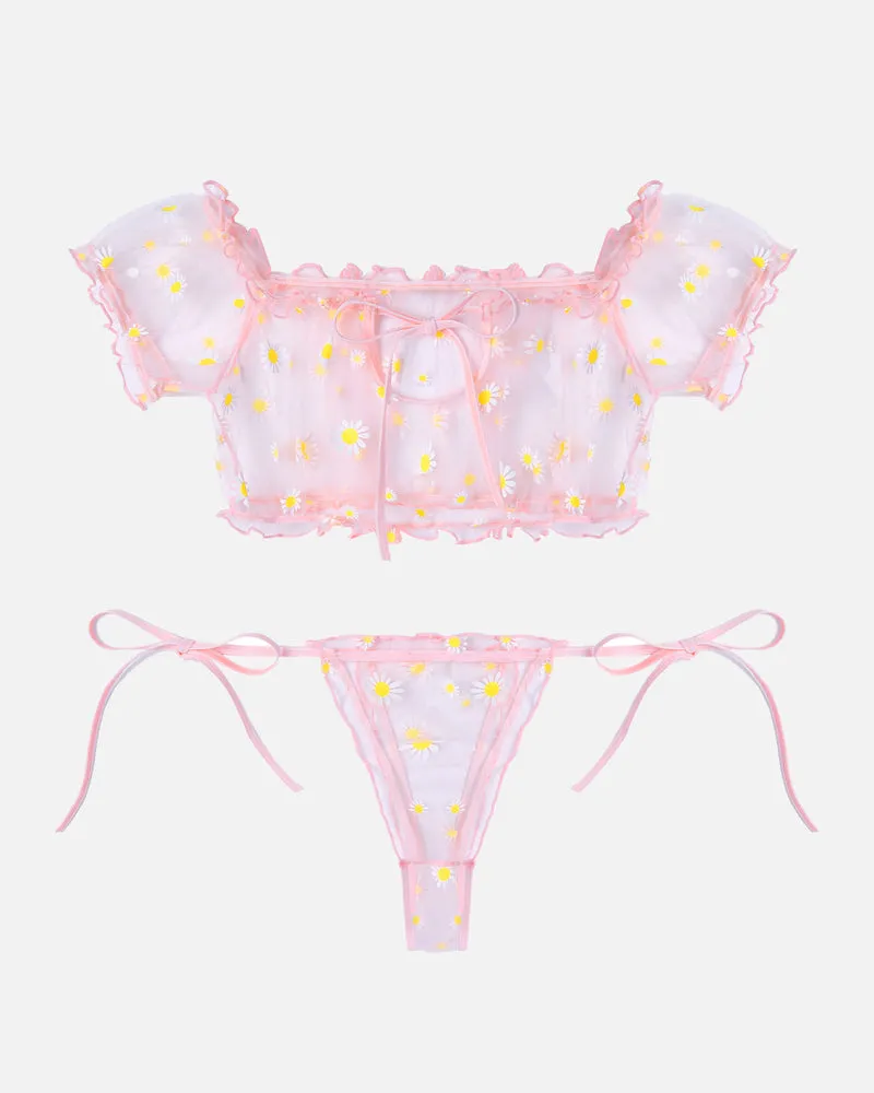 Christmas Lingerie Bra and Panty Set