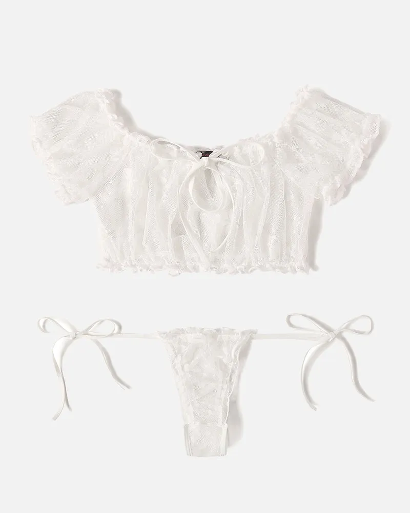 Christmas Lingerie Bra and Panty Set