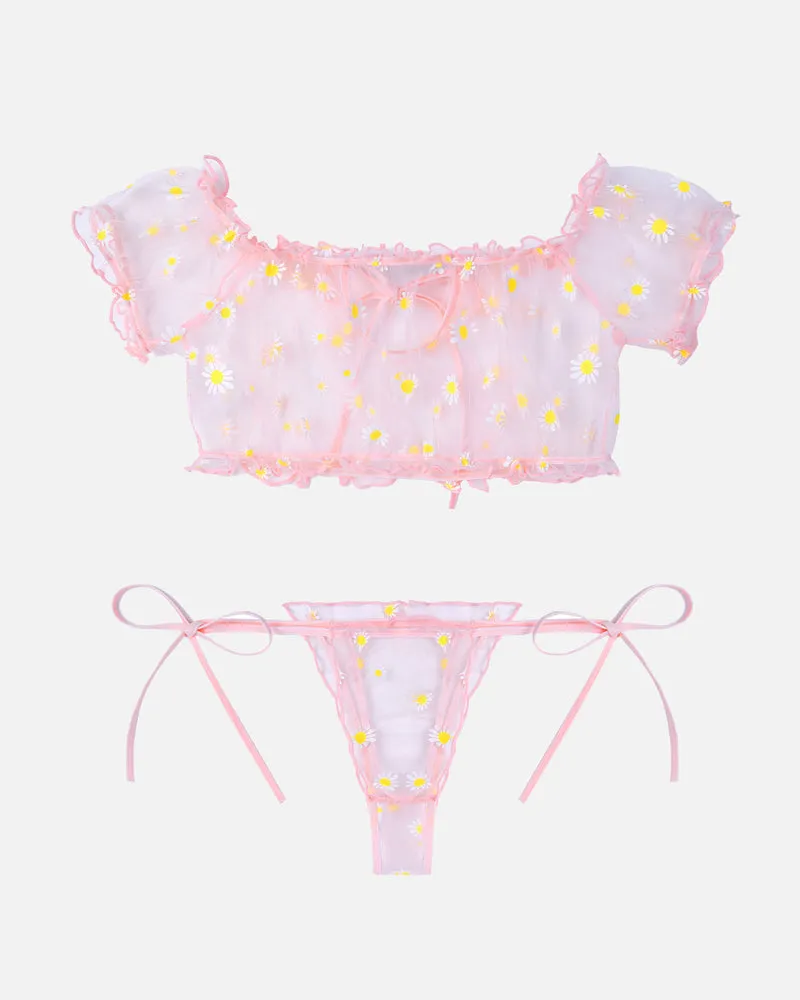 Christmas Lingerie Bra and Panty Set