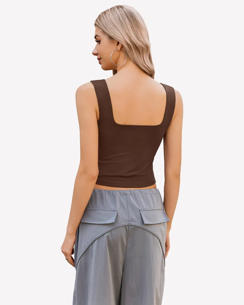 Crop Tank Tops Backless Sweetheart