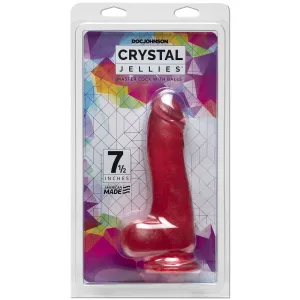 Crystal Jellies - 7.5 Inch Master Cock With Balls