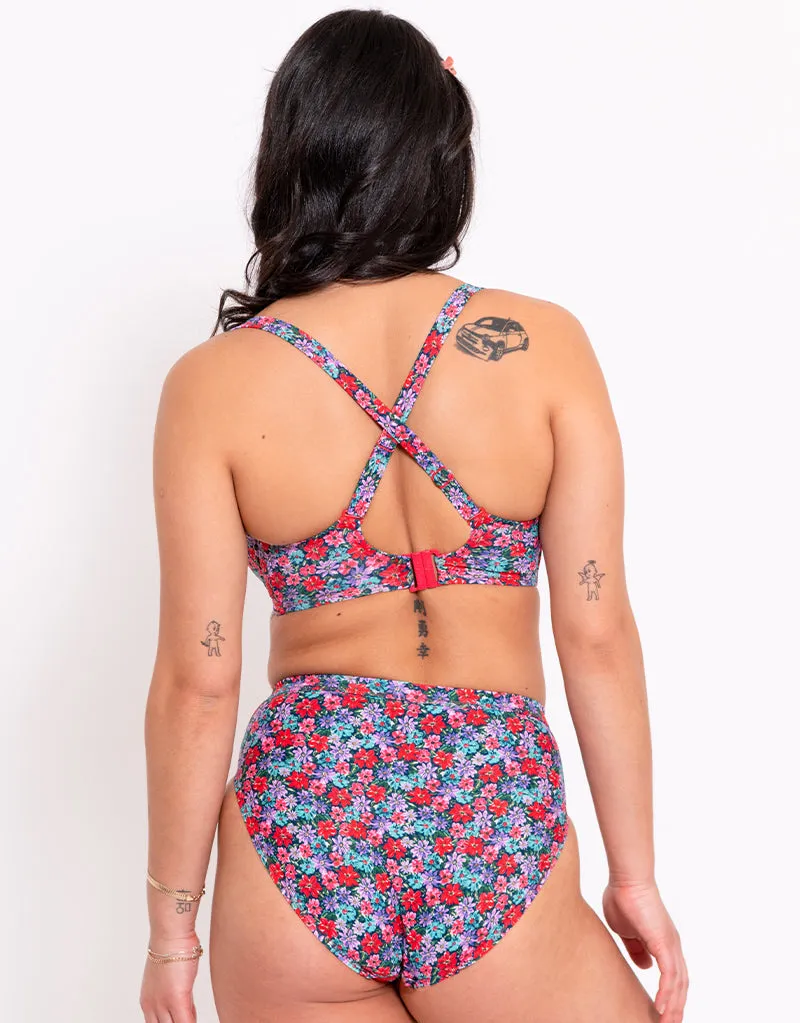Curvy Kate Kitsch Kate High Waist Bikini Brief Floral Print