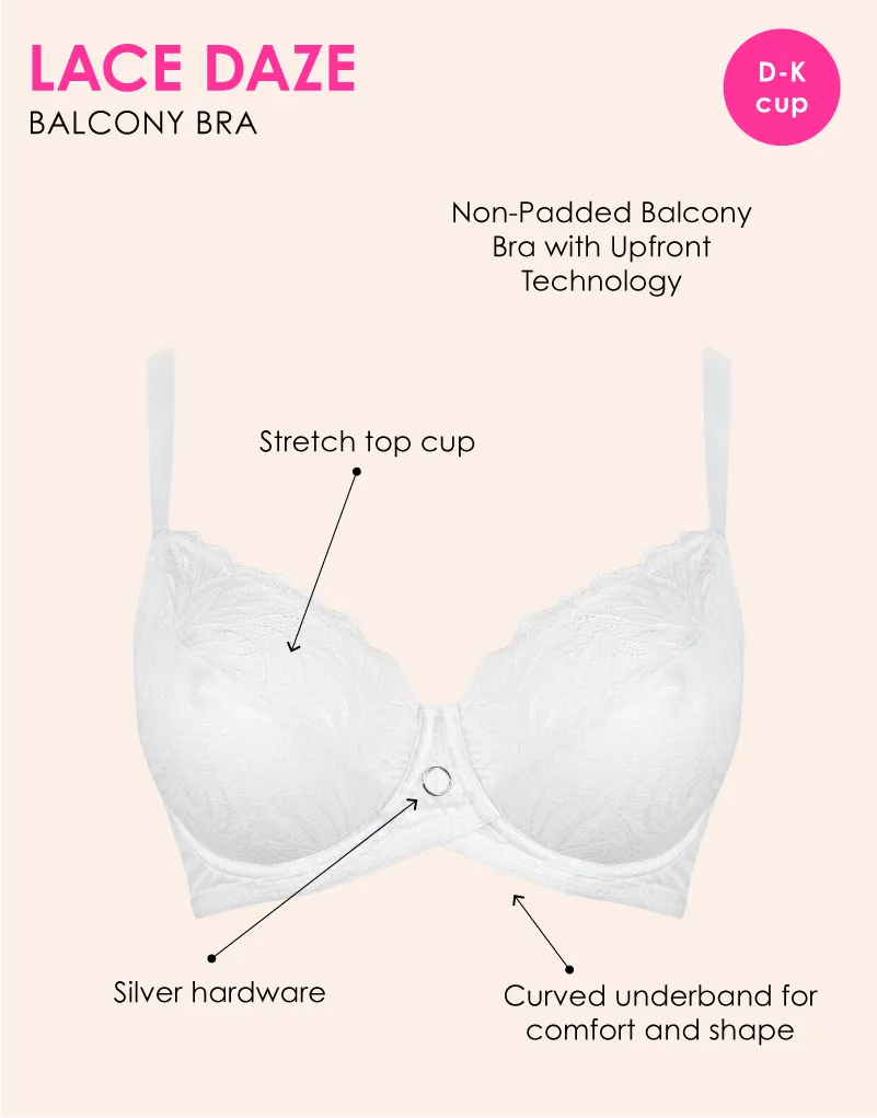 Curvy Kate Lace Daze Balcony Bra White