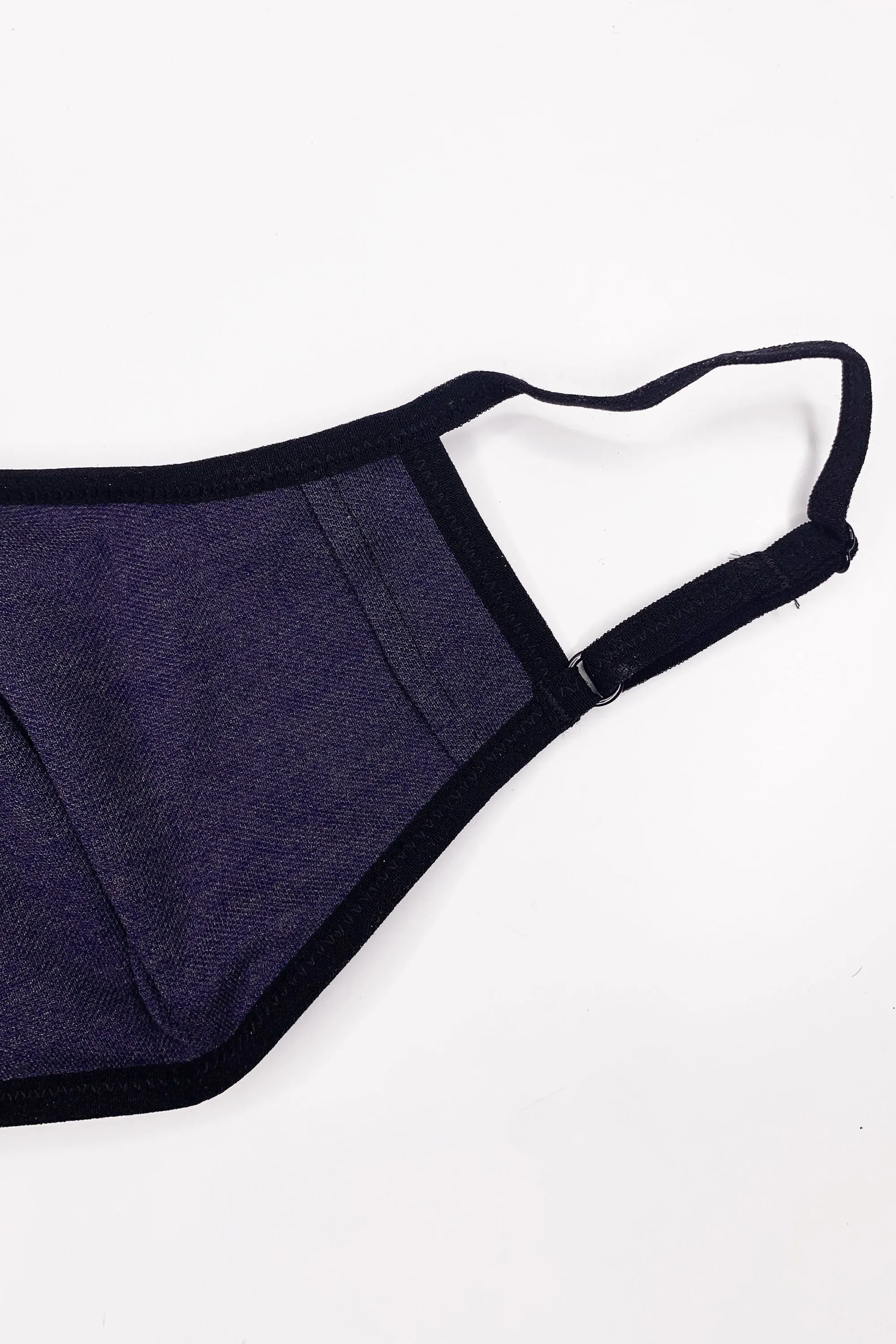 Daisy Print Face Mask Black