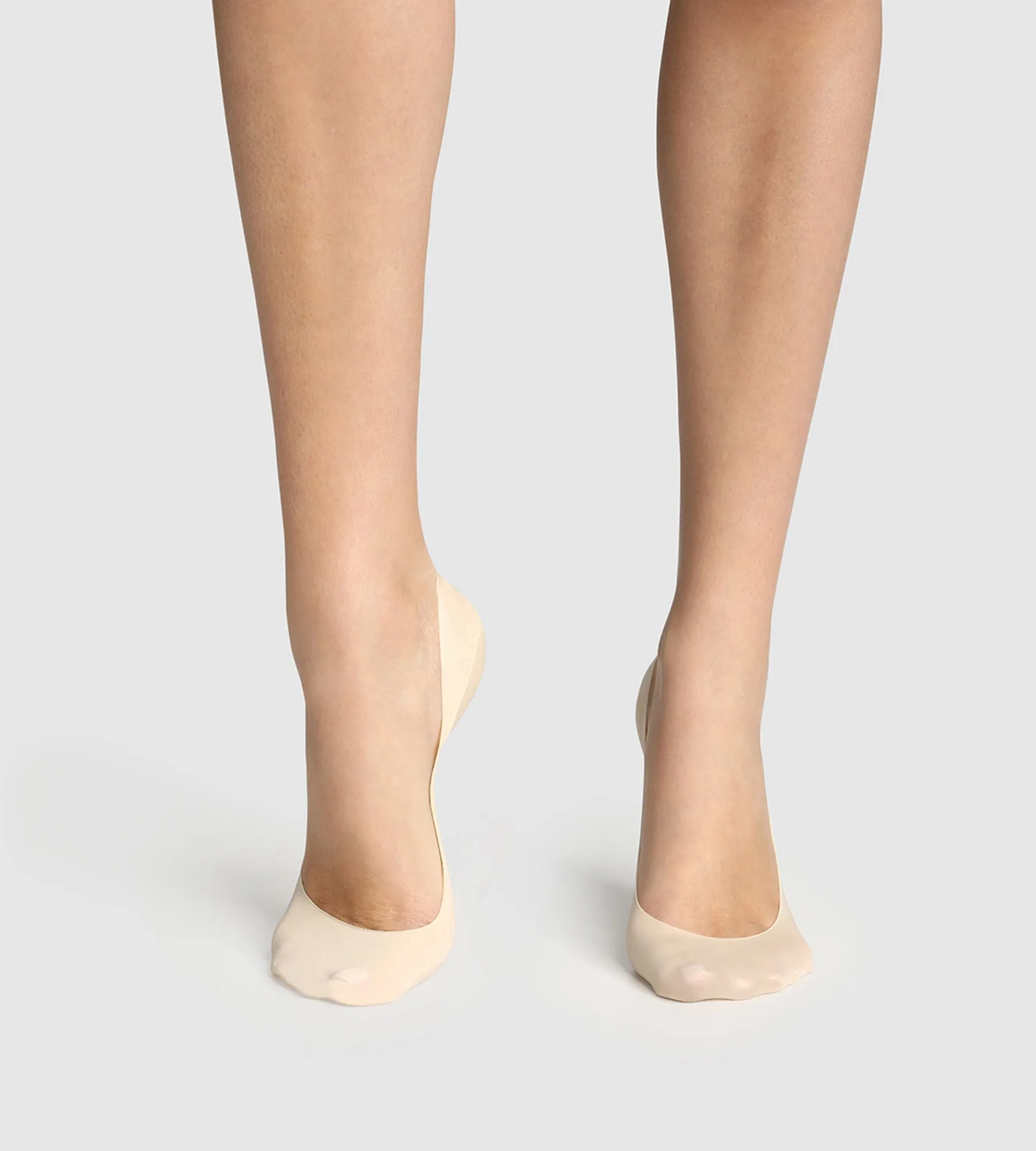 Dim InvisiFit pack of 2 medium-cover natural footies