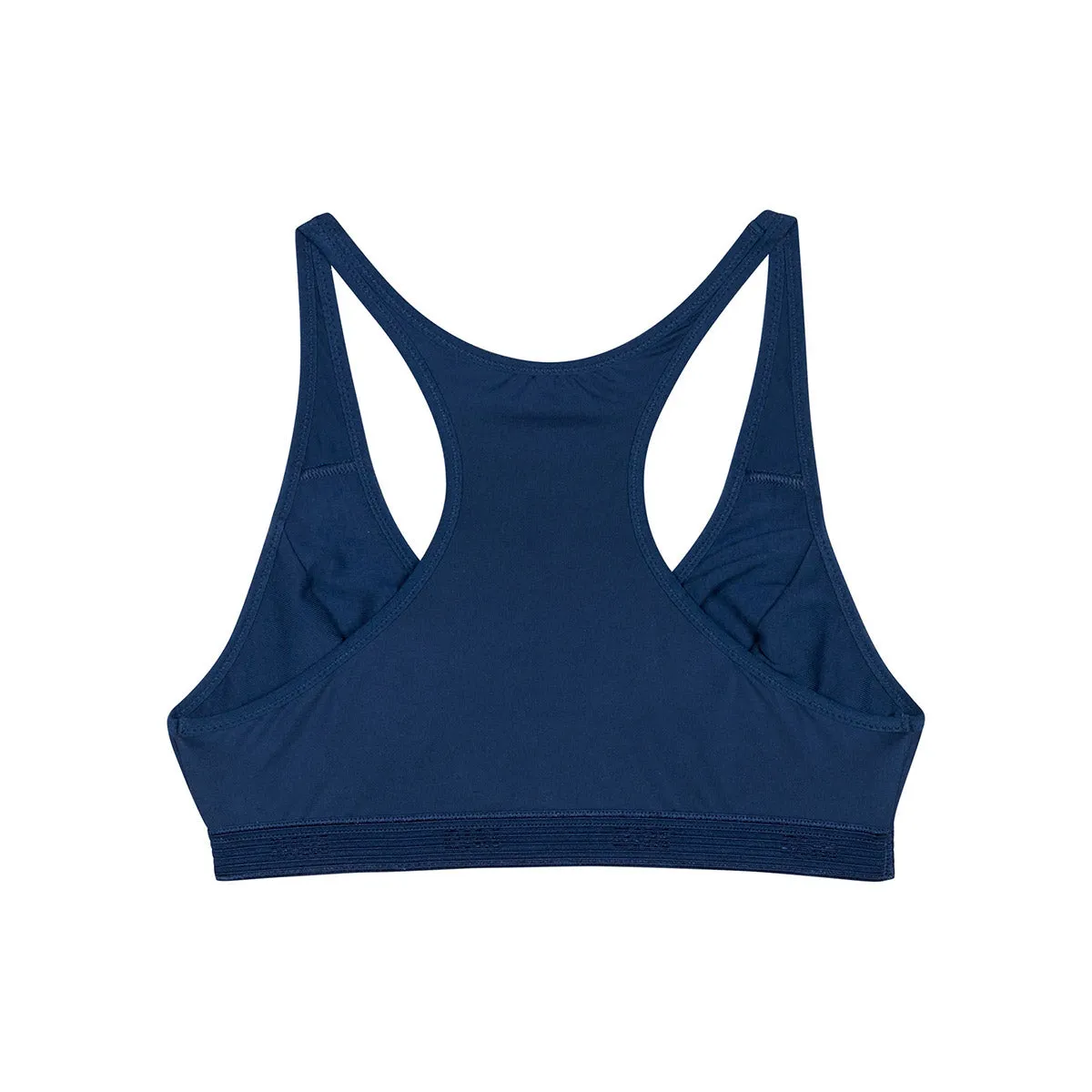 Dim Micro girls' blue microfibre triangle sports bra