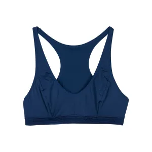 Dim Micro girls' blue microfibre triangle sports bra