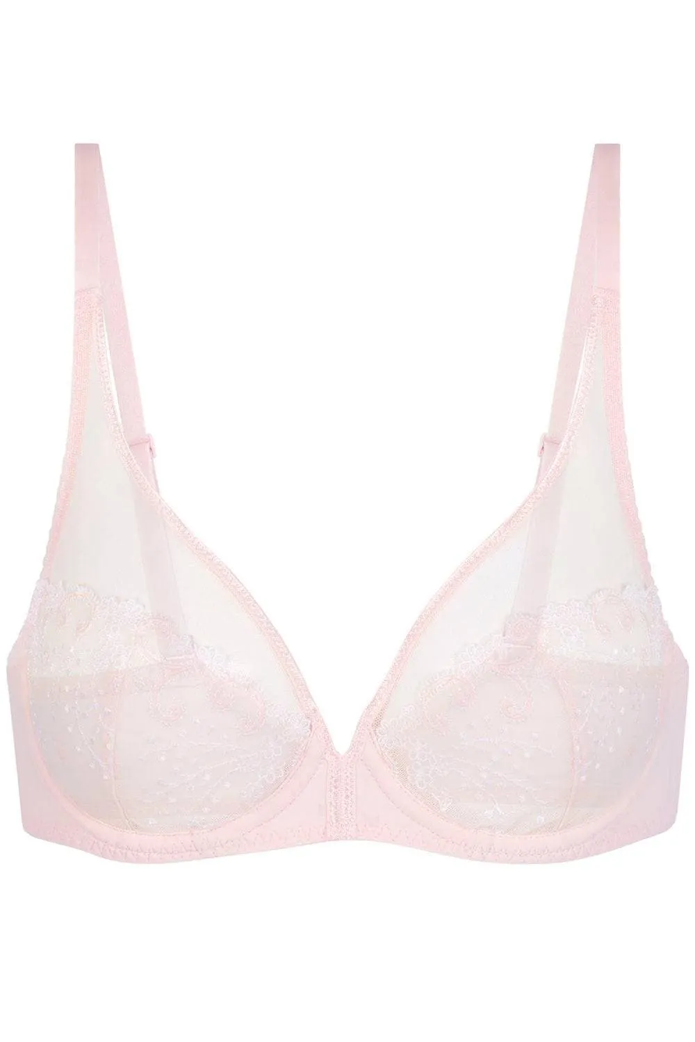 Délice Blush Plunge Bra. Size UK 32D