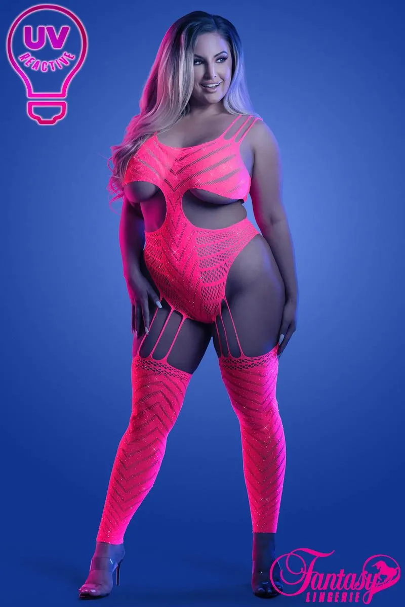 FAGL2140 - UV Big Net Bodystocking