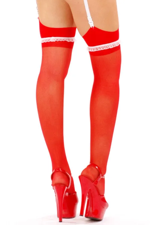 Fluffy Ruffle Stockings