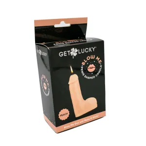 Get Lucky 5' Blow Me Penis Candle - Peach