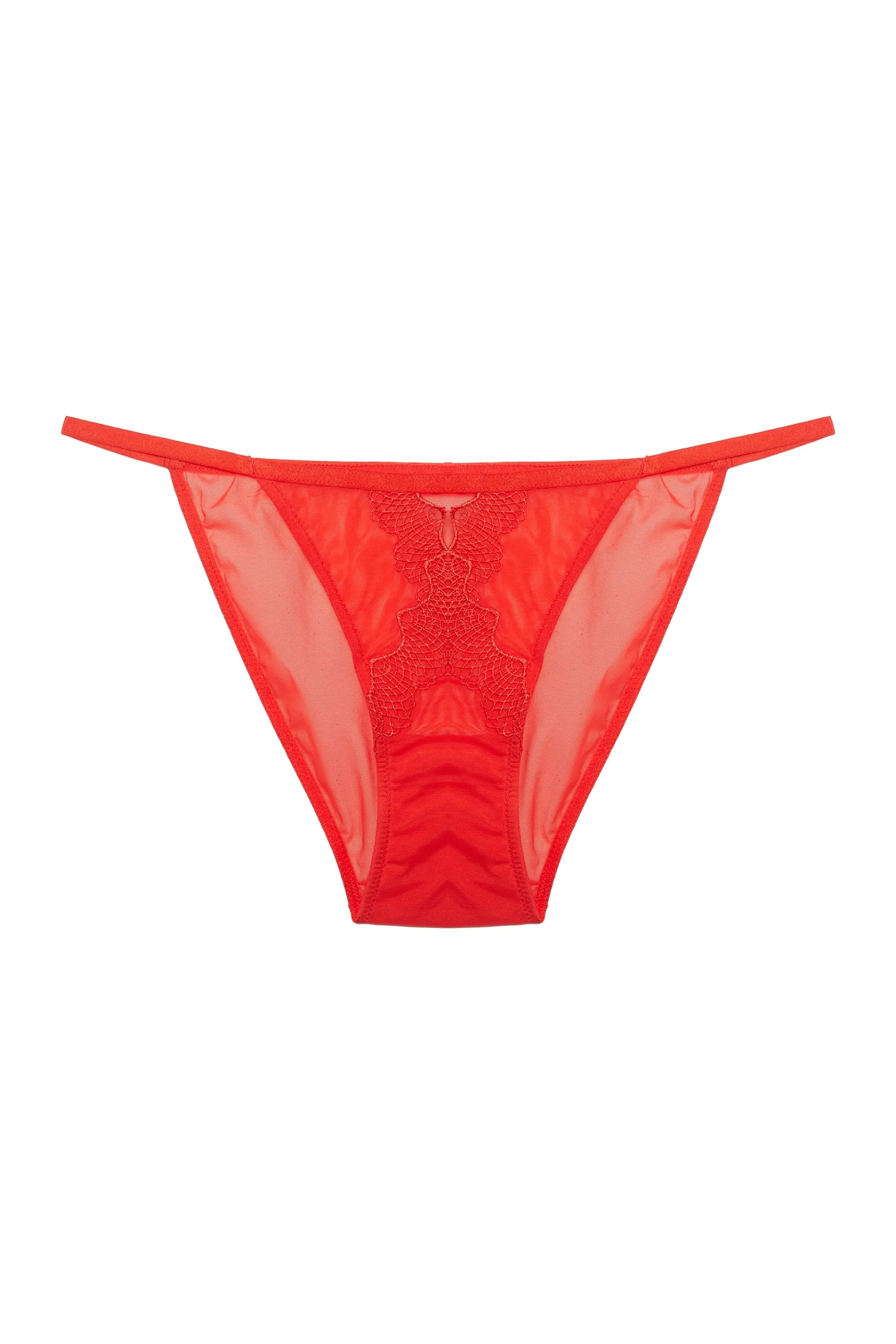 Grace Red Lace Trim Brief