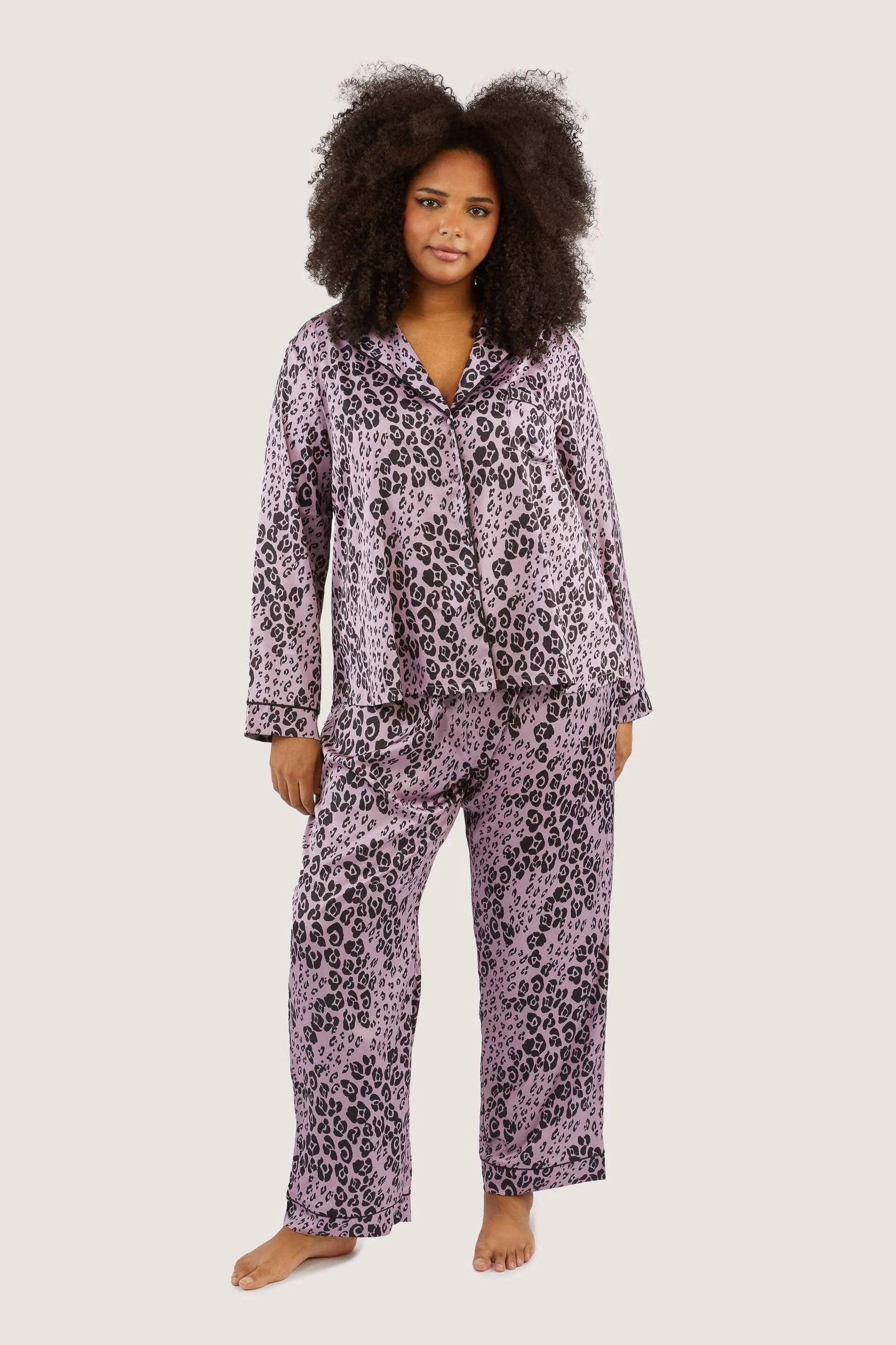 Kaylee Long Sleeve Lilac Animal PJs