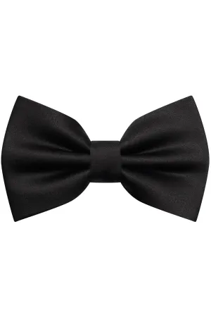 La Liaison Satin Bow Tie Charm in Black