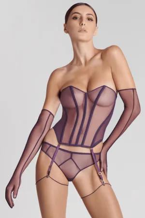 L'Amoureuse Corset with Suspenders. Size L (UK 10-12)