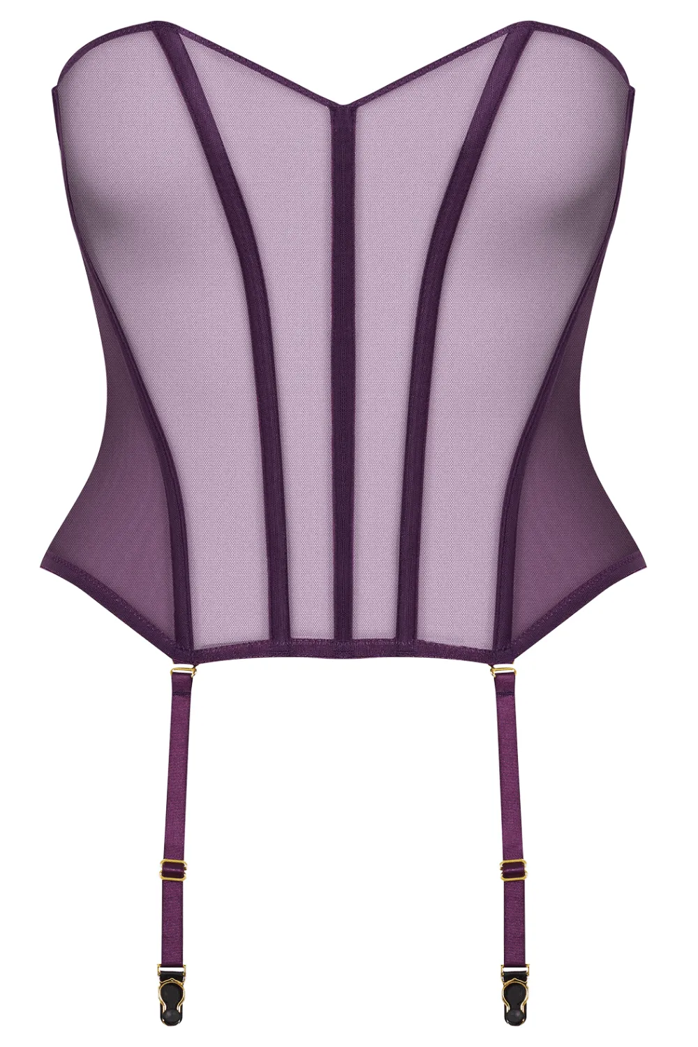 L'Amoureuse Corset with Suspenders. Size L (UK 10-12)