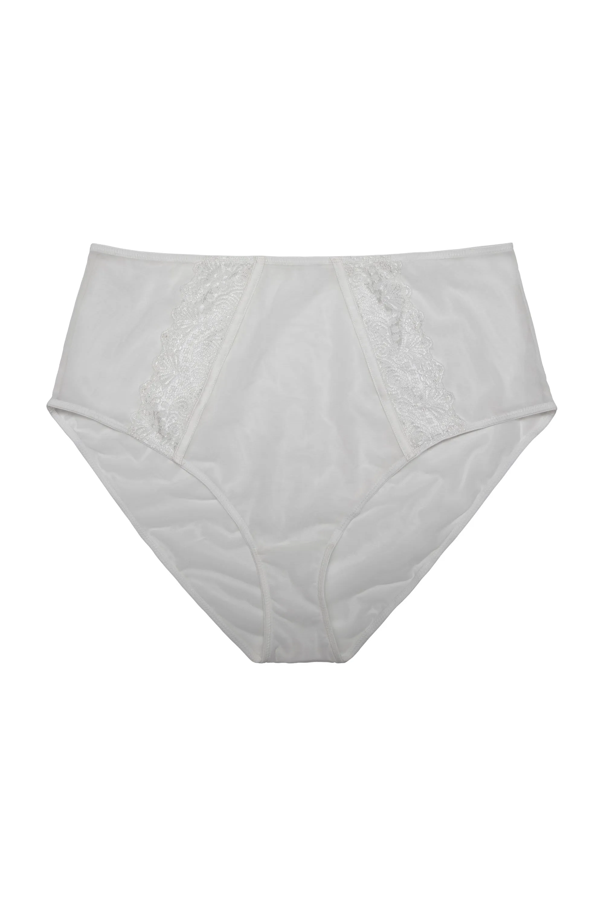 Leslie White High Waist Brief