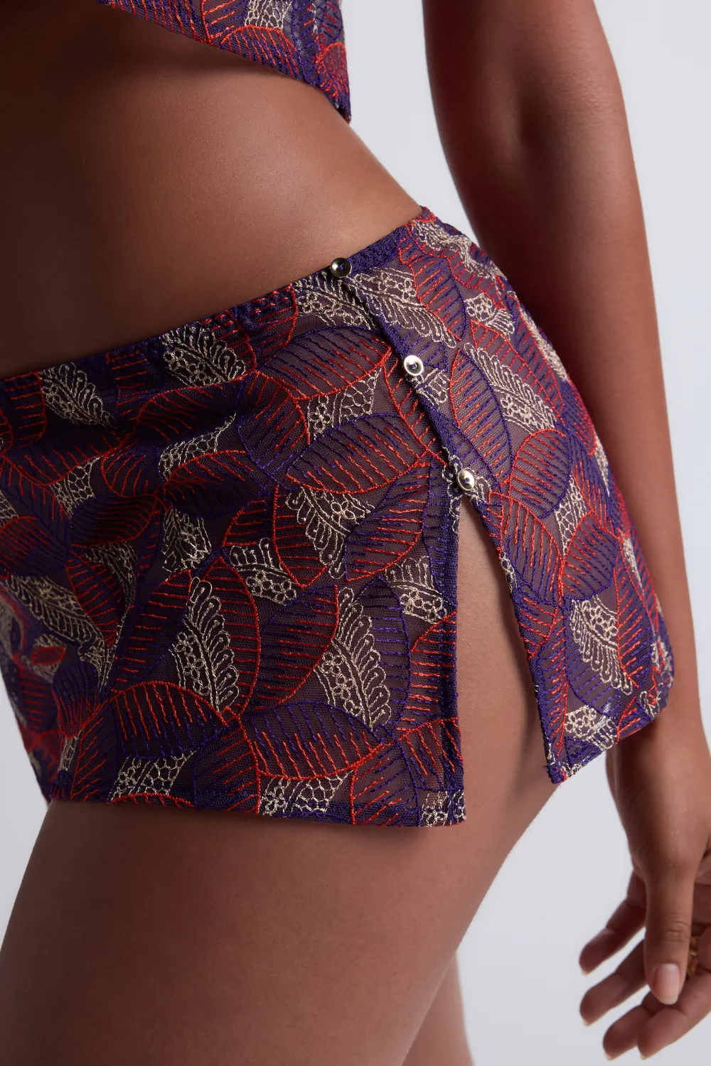 Life Celebration Embroidery Shorty
