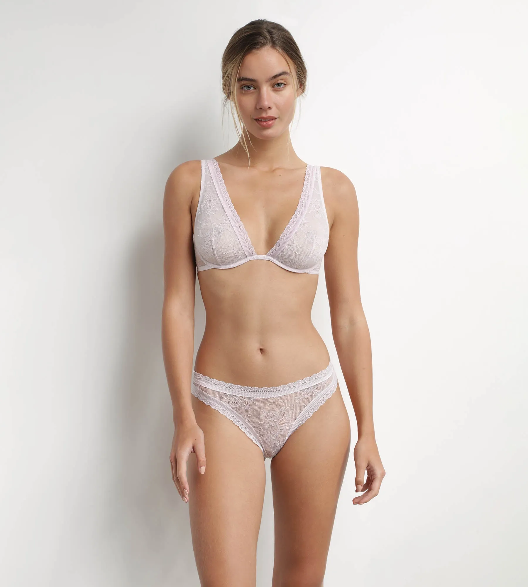 Lilac floral lace panties Dim Romance