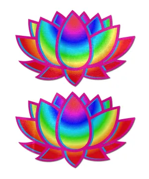 Lotus: Acid Rainbow Lotus Nipple Pasties