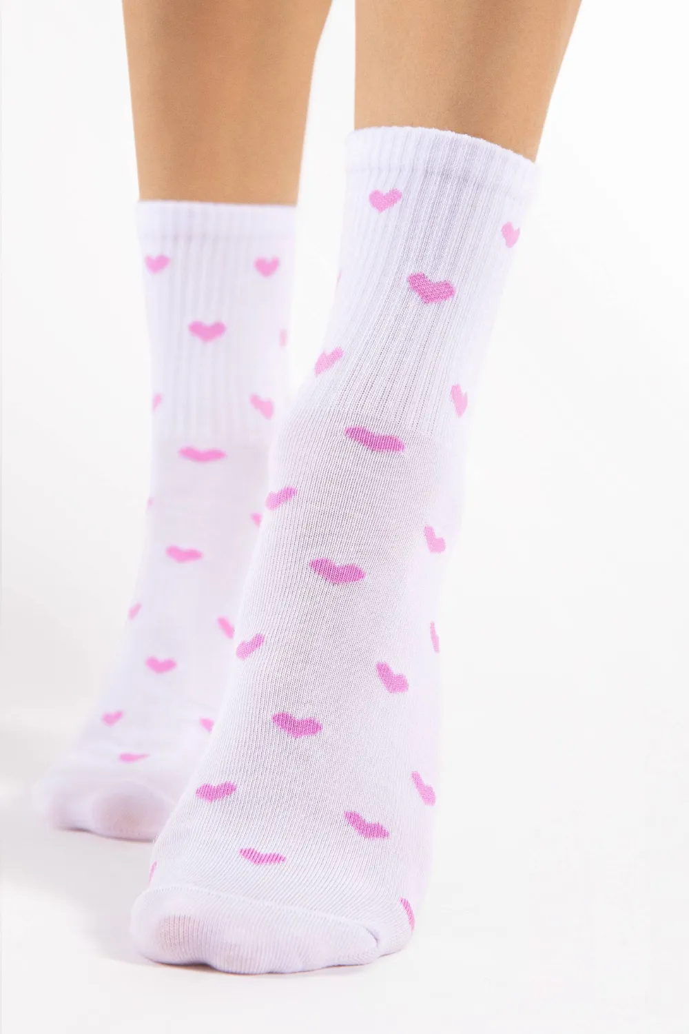 Loves Cotton Heart Socks