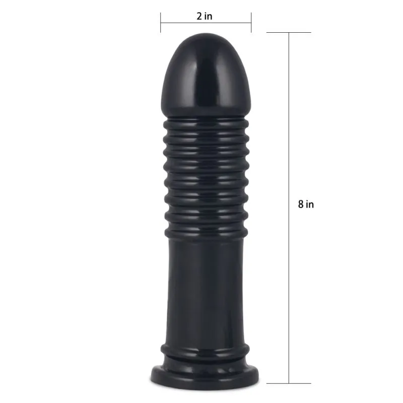 Lovetoy King Sized 8'' Anal Bumper Butt Plug Large Dildo
