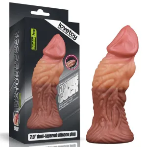 Lovetoy Nature Cock 7 ALIEN Dual-Layer Silicone Dildo Realistic Sex Toy