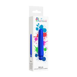 Luminous Delia 10-Speed Bullet Vibrator With Silicone Sleeve Royal Blue