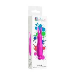 Luminous Sofia 10-Speed Bullet Vibrator With Silicone Rabbit Sleeve Fuchsia