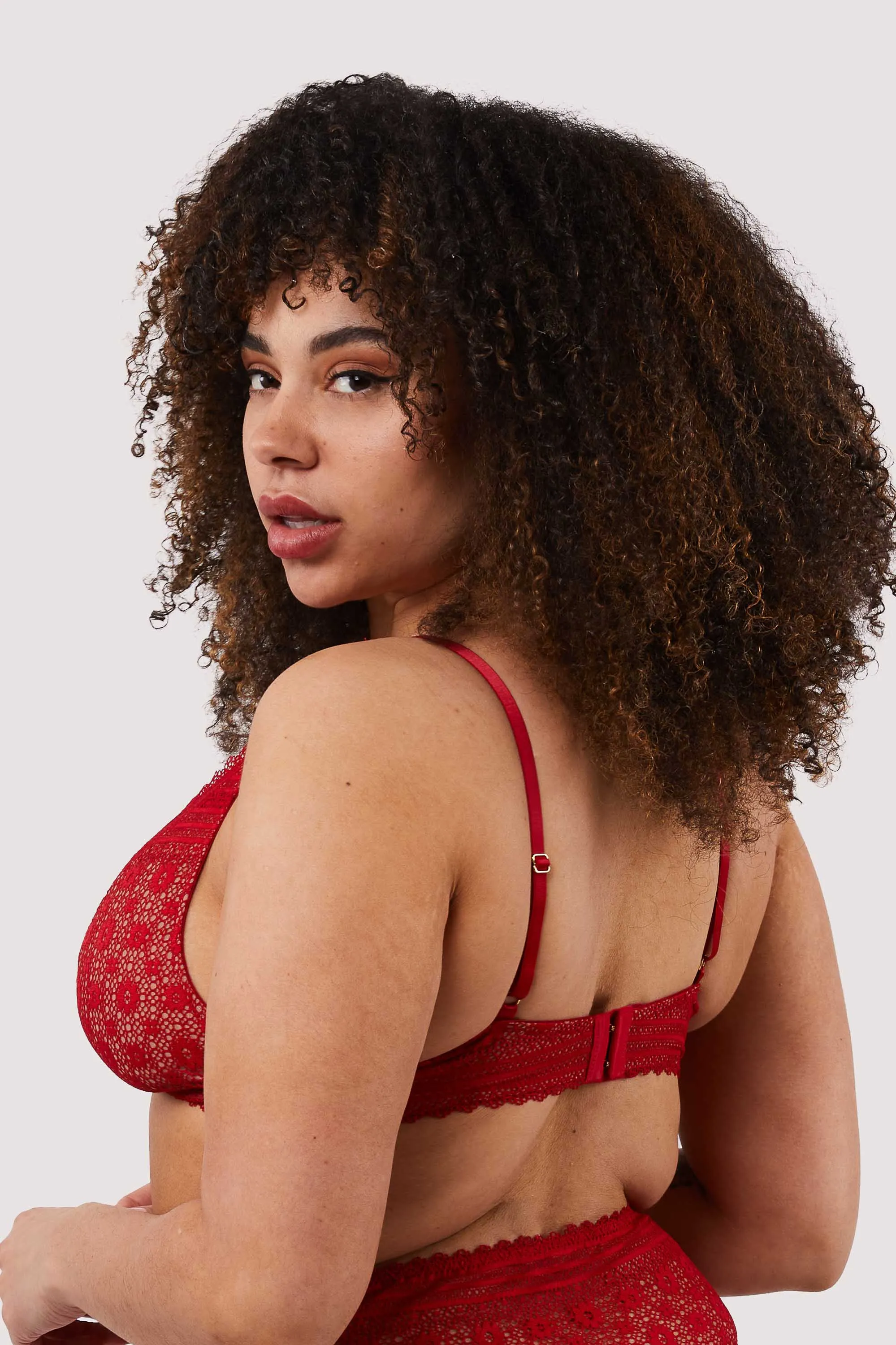 Maia Red Lace Bralette