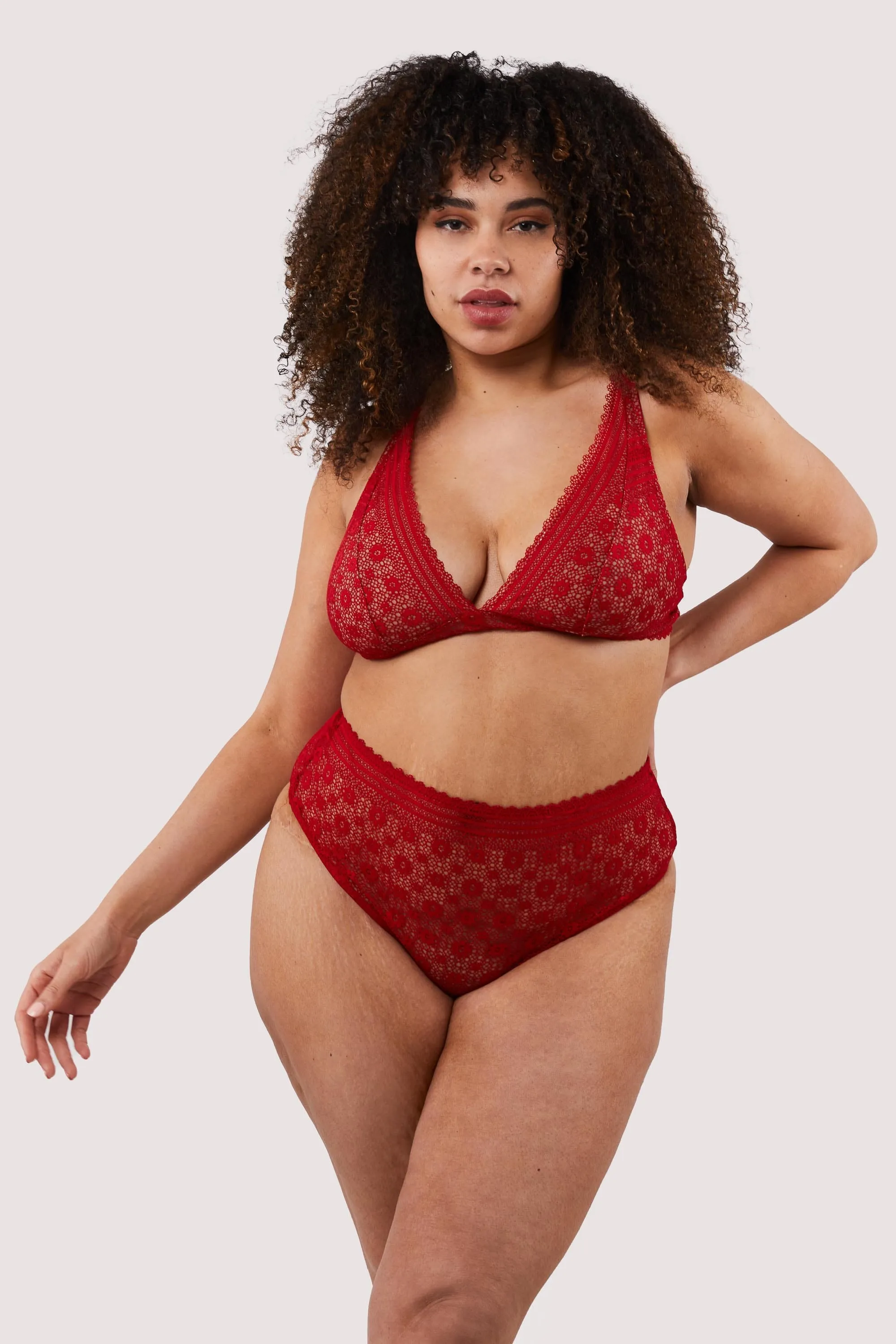 Maia Red Lace Bralette