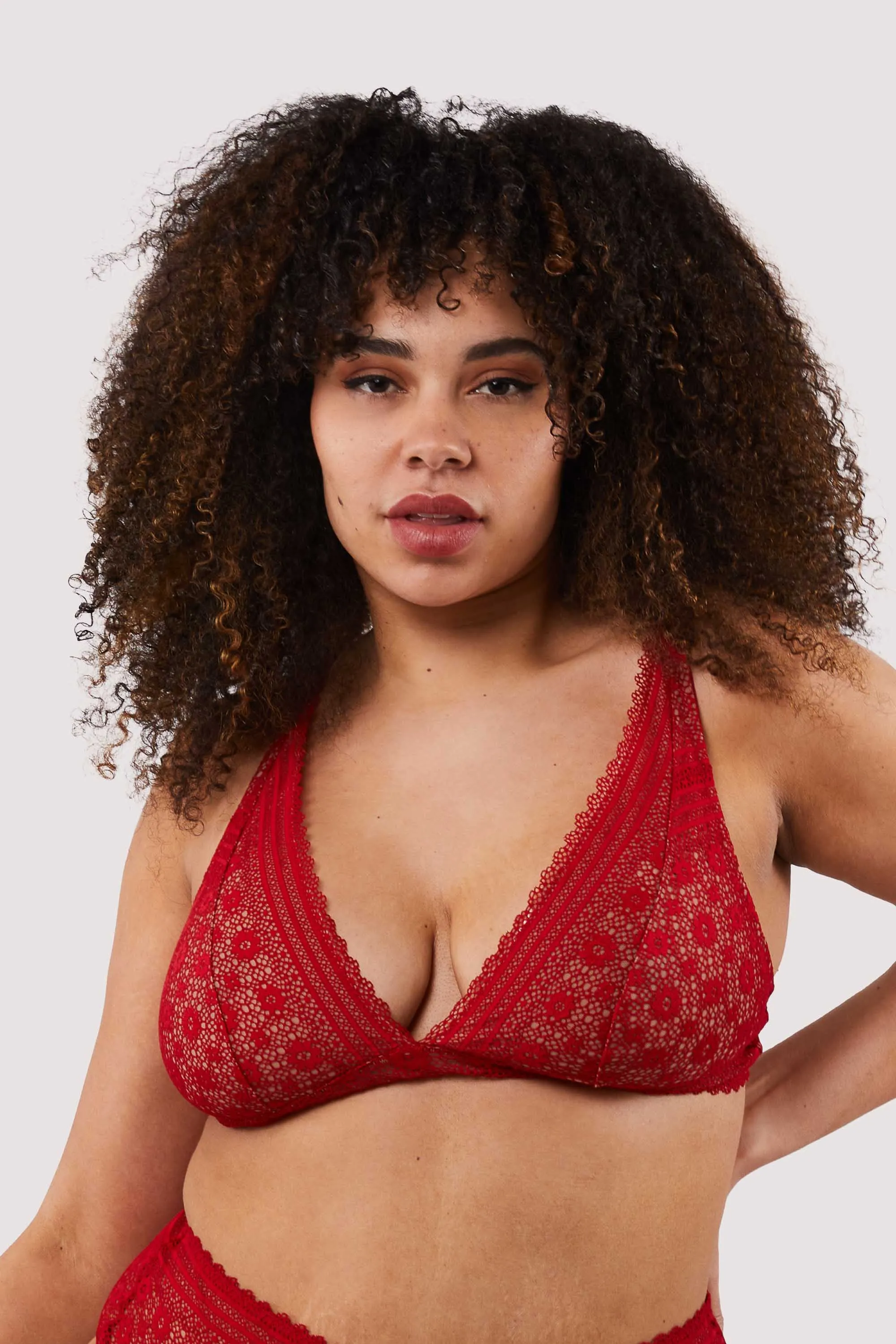Maia Red Lace Bralette