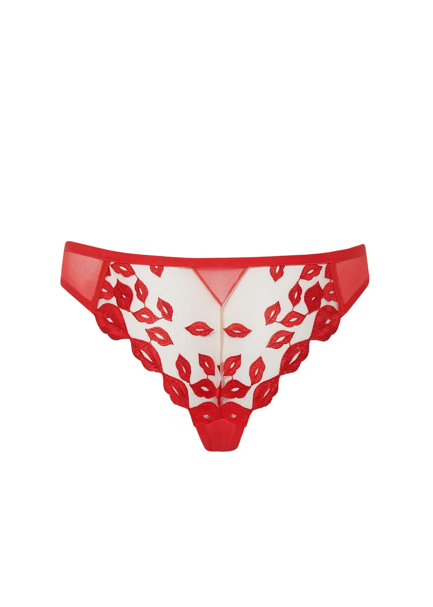 Marian Panty (Tomato Red/Sheer)